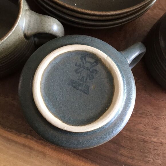 8 LANGLEY England Coffee Cups & Saucers - Picture 4 of 4